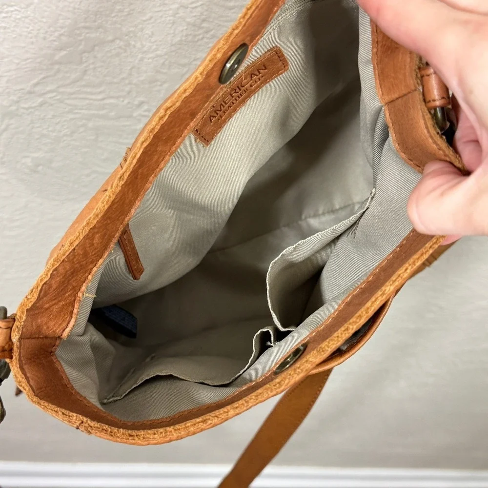 American Leather Austin Shoulder Bag Austin Cafe Latte Pebble Slouchy Hobo Purse